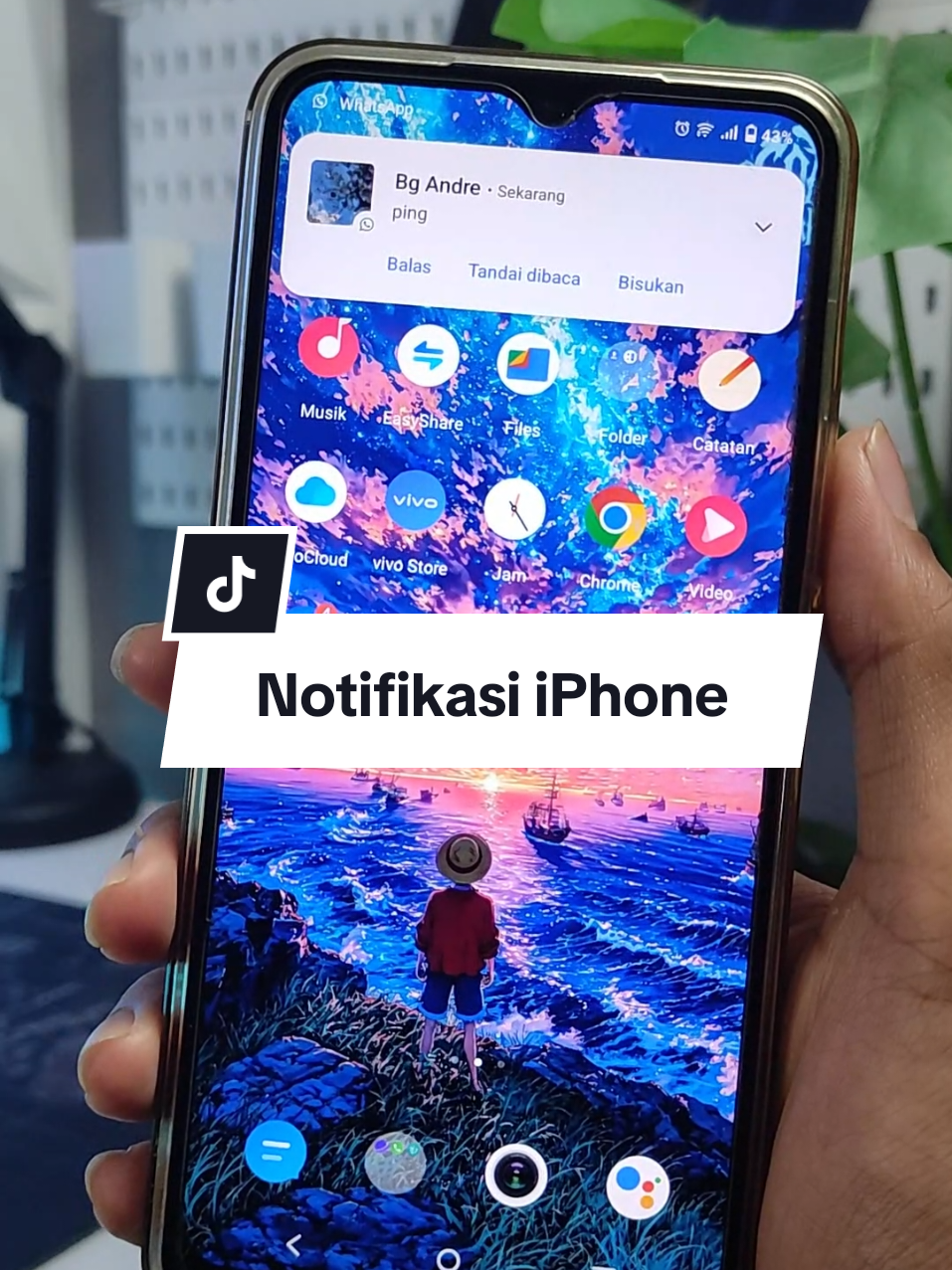 Cara Ubah notifikasi android jadi Notifikasi iPhone #ai #whatsapp #notifikasi #tutorialandroid #tipsandtricks 