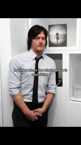 yeah,I won't be able to make new friends at school #fyp #fy #normanreedus #twd #relatable 