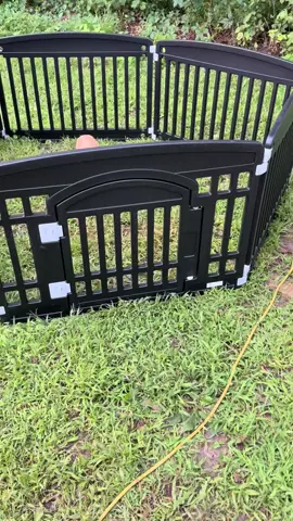 This pet pen is easy to fold up lightweight and easy to clean #petproducts #dogpen #petownersoftiktok 