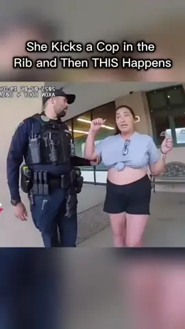 She Kicks a Cop in the Rib and Then THIS Happens part 2 #PoliceBodycam #ShockingArrest #ViralPoliceVideo #CopKicked #InsaneArrest #BodycamFootage #CrazyEncounter 