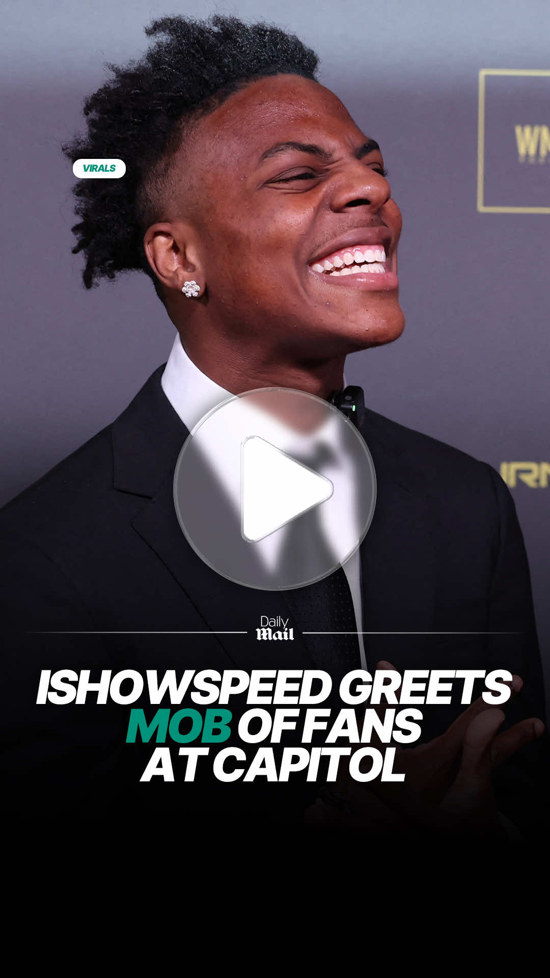 YouTuber iShowSpeed, real name Darren Jason Watkins Jr., was greeted by a mob of fans after receiving a Capitol tour from Florida Democratic Rep. Max Frost, 28, the youngest serving lawmaker in Congress. Read more at DailyMail. #news #streamer #ishowspeed #capitol #politics 
