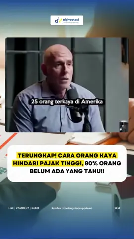 Beginilah Cara Orang Kaya Menghindari Pajak Tinggi!  Ternyata, salah satu trik yang sering dipakai adalah menaruh kekayaan di bursa saham. Kenapa? Karena: * Pajak baru dikenakan saat saham dijual * Tarifnya sangat kecil, hanya 0,1% - 0,3% dari nilai transaksi * Reksadana bahkan termasuk penghasilan bukan objek pajak Contoh nyata: Beli saham senilai Rp10M, 5 tahun kemudian jadi Rp50M. Keuntungan Rp40M, tapi pajaknya? Hanya Rp50 juta dalam 5 tahun! Belum lagi ada fasilitas gadai saham yang bisa dipakai untuk dapat kredit tanpa harus menjual aset. Pantas saja ada yang bilang: 