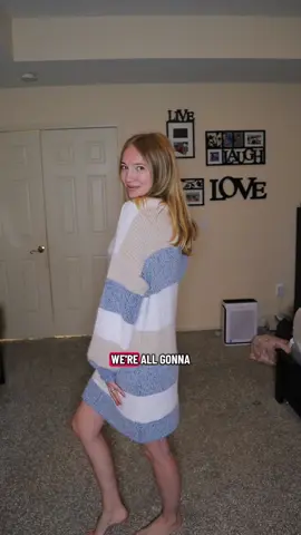 I am IN LOVE with this sweater dress. This striped oversized sweater dress is a great outfit for Halloween parties, thanksgiving outfit, or Christmas outfits. I love how cute it is and it’s nice and cozy to wear all Fall and winter long!  Fall dress - Fall outfits - oversized sweater - sweater dress - Fall outfit of the day - thanksgiving outfit  #sweaterdress #sweaterseason #falloutfit #thanksgivingoutfit #fallstyle 