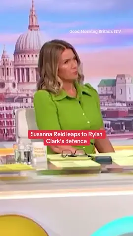 Susanna Reid leaps to Rylan Clark’s defence after GMB panellist falsely accused him of spreading ‘myths’ about migrants. Full story above. #susannareid #rylanclark #gmb 
