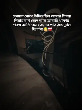 তোমার বুঝা উচিত ছিল আমার শিরায় শিরায় রাগ জেদ আর ত্যারামি থাকার  পরও আমি কেন তোমার প্রতি এত দুর্বল ছিলাম!😅❤️‍🩹 #বাংলা #স্ট্যাটাস #foryou #foryoupage #tiktokbangladesh 