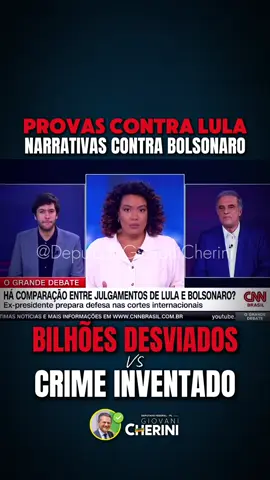 Lula foi condenado por corrupção com provas e bilhões desviados. Bolsonaro está sendo julgado por um crime inventado, sustentado por narrativas. Dois pesos, duas medidas.  Até quando o Brasil vai aceitar essa perseguição?