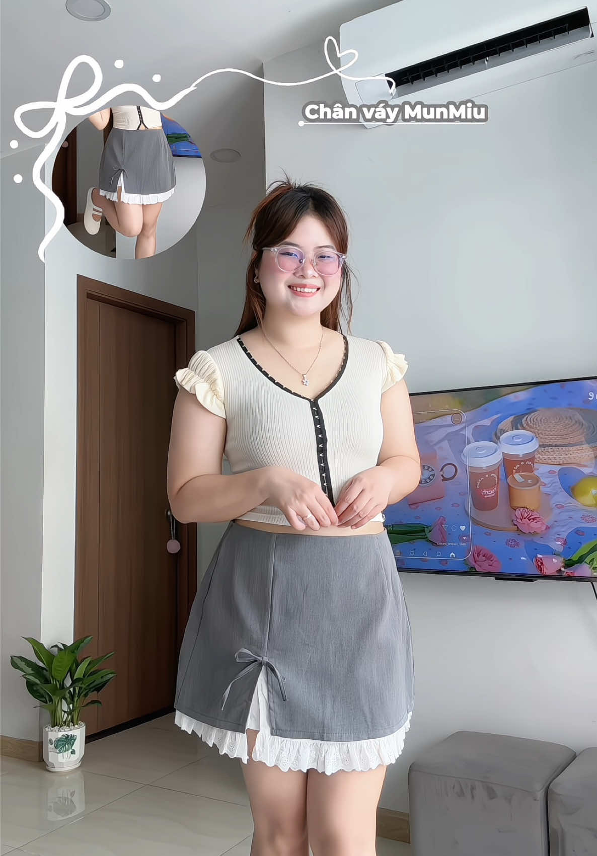 Váy form A siêu tôn eo #reviewbigsize #xuhuong #outfit 