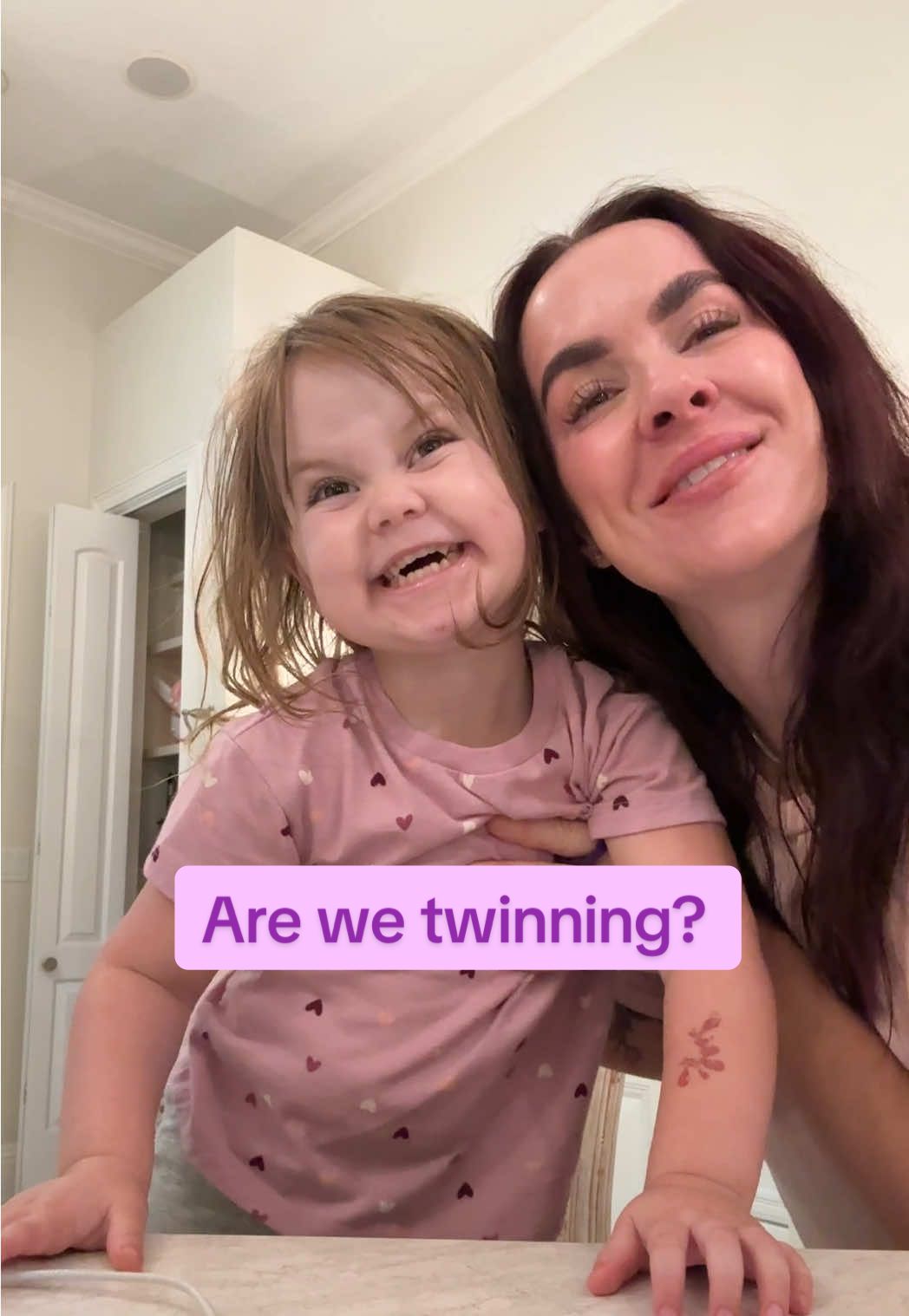 Something nice about mom #hair #toddlers #momlife #hair #grwm 