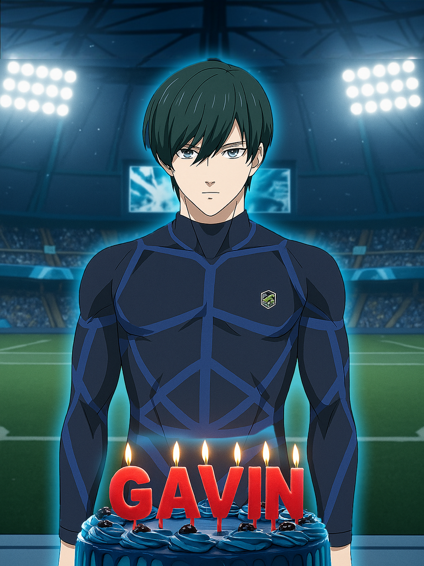 Comment your name👇order from bio📩 Itoshi Rin from Blue Lock celebrates GAVIN's birthday! ⚽ Cold, precise, and unstoppable — Itoshi Rin steps onto the field to make GAVIN’s birthday unforgettable. 🎉 This isn’t just a celebration, it’s a victory — sharp plays, flawless shots, and the spotlight exactly where it belongs. If you thrive on intensity, epic moments, and the thrill of competition, then like, comment, and follow for more. 🔥🏆 👟 Comment your name and your favorite character — maybe you’ll be the next one chosen to stand on the pitch in our upcoming video. 🚀 #happybirthdaytoyou #happybirthday #itoshirin #bluelock #anime #animeedit