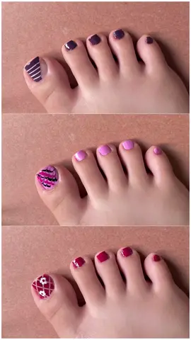 Top 3 easiest toe nail art designes for beginners || Best toe nail art 2025