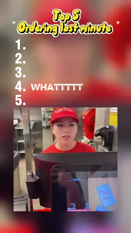 Ordering last minute 😂#scarecam #ranking #prank #funnyvideo #top5 