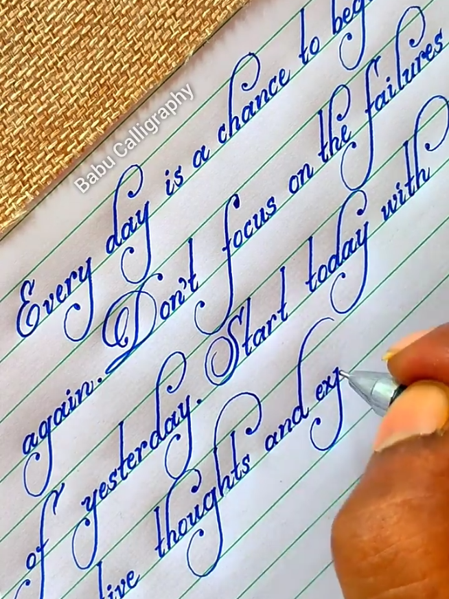 Top handwriting in the world  #calligraphy #trending #handwriting #viral #foryou 
