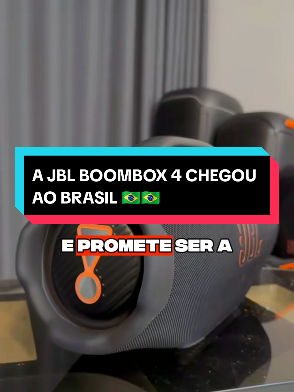 JBL BOOMBOX 4: acabou de chegar ao Brasil 🇧🇷 #jbl #boombox4 #jblboombox #som #caixadesom 