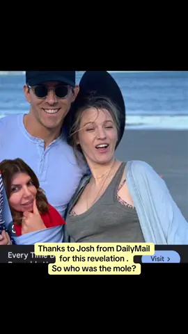 A MOLE from Blake's side is actually who released the VANZAN subpoena to daily mail, allegedly according to Josh from dailymail! Her own people released it to DailyMail under the 