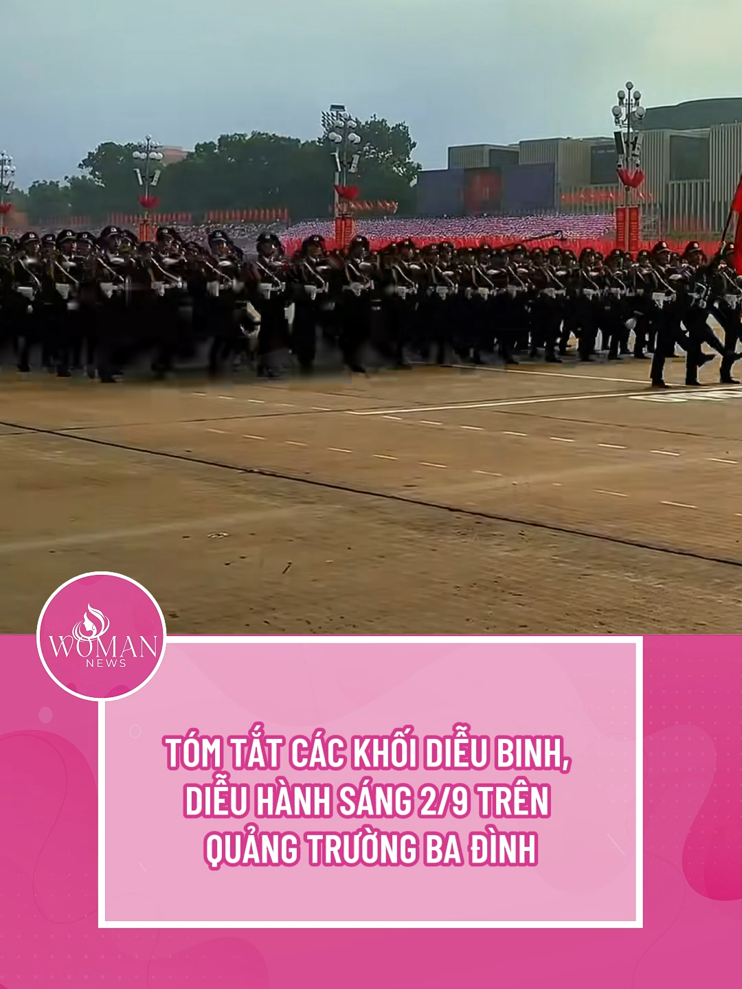 Tóm tắt các khối diễu binh, diễu hành trên Quảng trường Ba Đình sáng nay chỉ trong 1 phút, dành cho người bận rộn chưa có thời gian xem hết được #tiktoknews #womannews #tiktokgiaitri🔥
