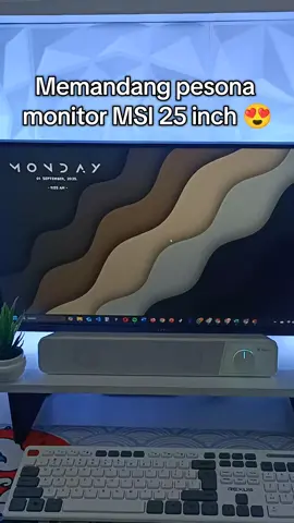 Monitor sekeren ini harganya 1 jutaan 😍🤪 MSI G255F🔥 #monitor  #setup  #mobilador  #techtok 