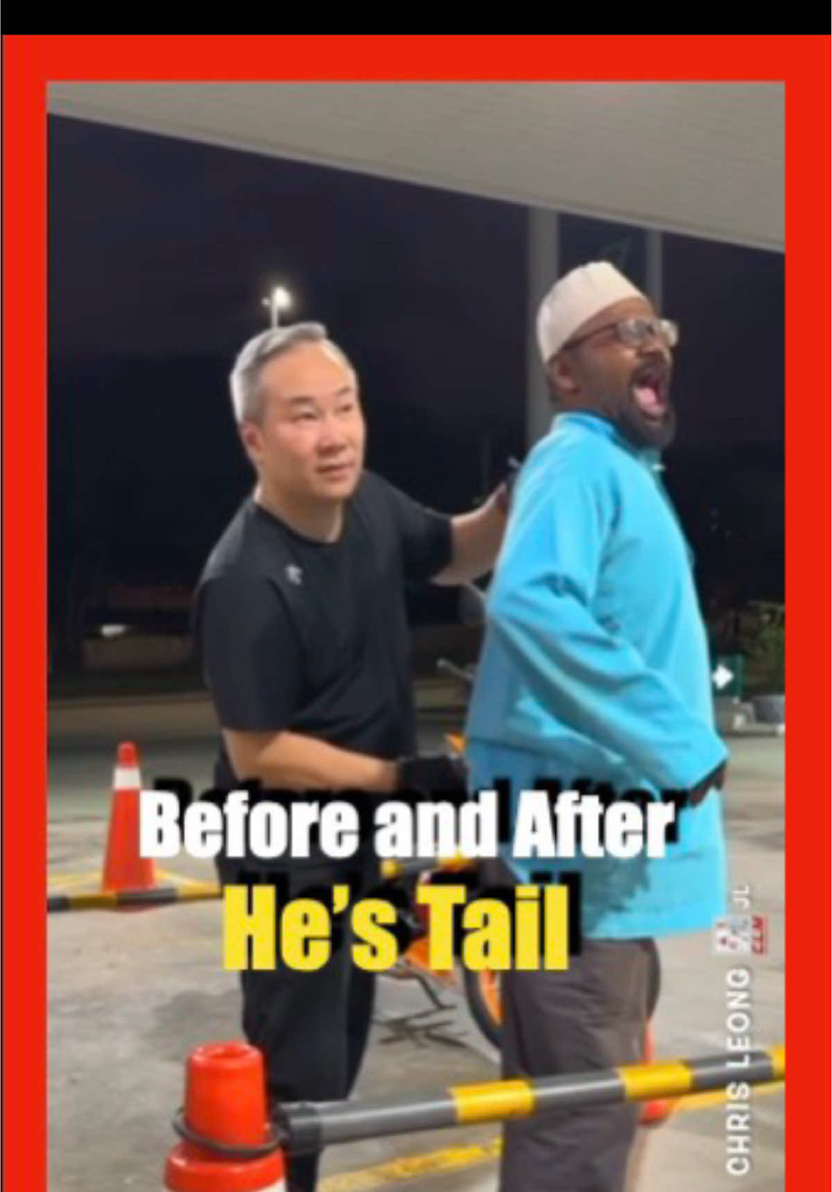 This man met Master Chris Leong at a Petronas station and requested his help for his tail bone misalignment issue. #india #daily #reels