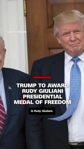 President Donald Trump announced on Monday that he will award former New York City Mayor Rudy Giuliani with the Presidential Medal of Freedom, the highest civilian honor. #CNN #News
