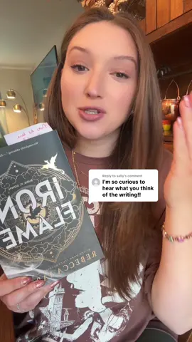 Replying to @sally Am I having a good time? YES. Am I also being critical? YES. (And those two things can coexist!) 📚 #BookTok #fourthwing #ironflame 