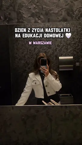 Dzien z zycia nastolatki na edukacji domowej w Warszawie ✨️🤍 #dailyvlog #warszawa #Vlog #luxurylifestyle  #edukacjadomowa 
