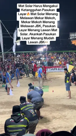 Juara 1 dan 2 akan diperebutkan oleh pasukan layar dan jbk. Juara 3 dan 4 akan diperebutkan oleh blok M dan Mat Solar #tariktambang #madura #pamekasan #blumbungan #kadescup 