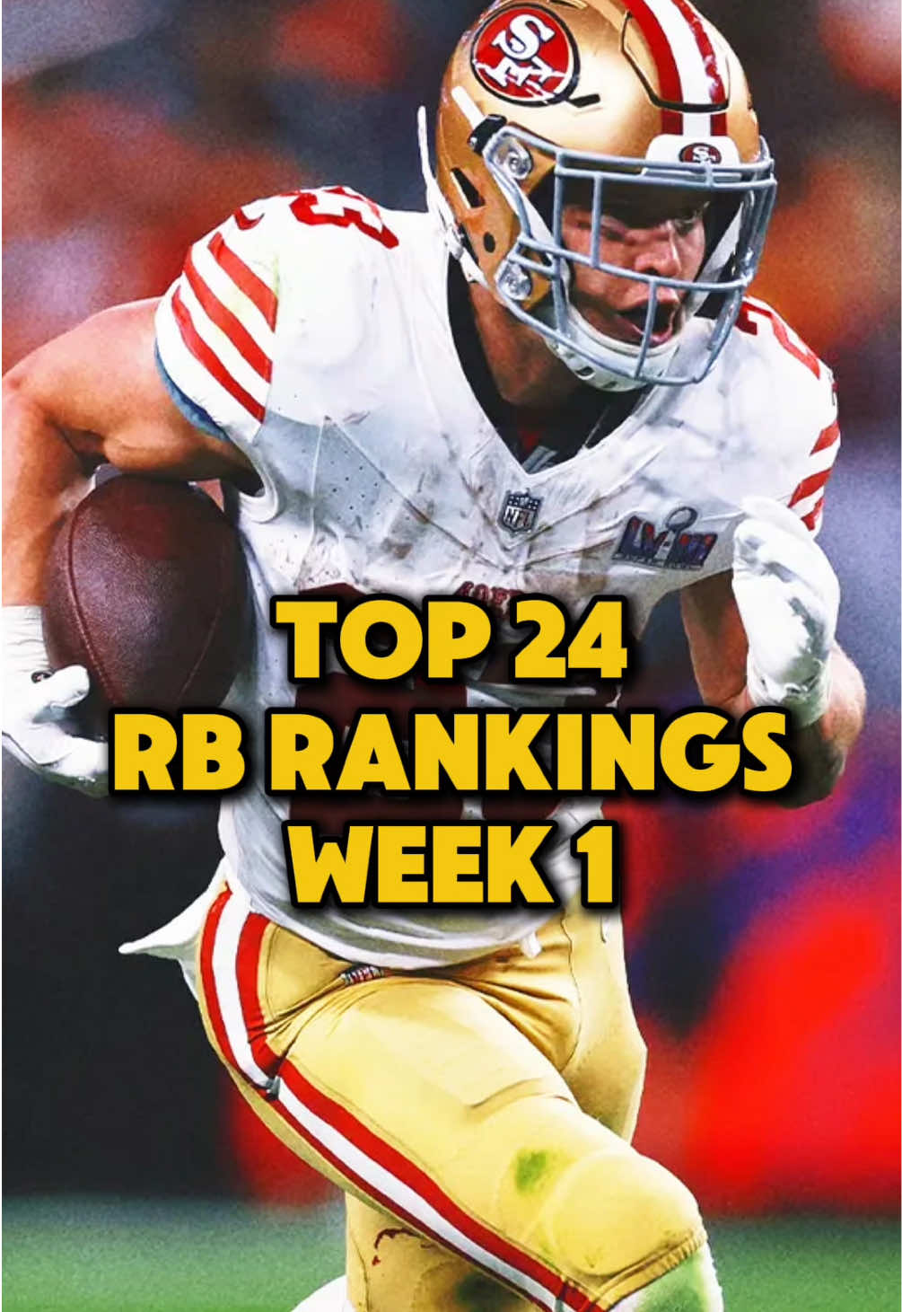 Top 24 RB Rankings Week 1 #eagles #49ers #raiders #fantasyfootball #nflnews 