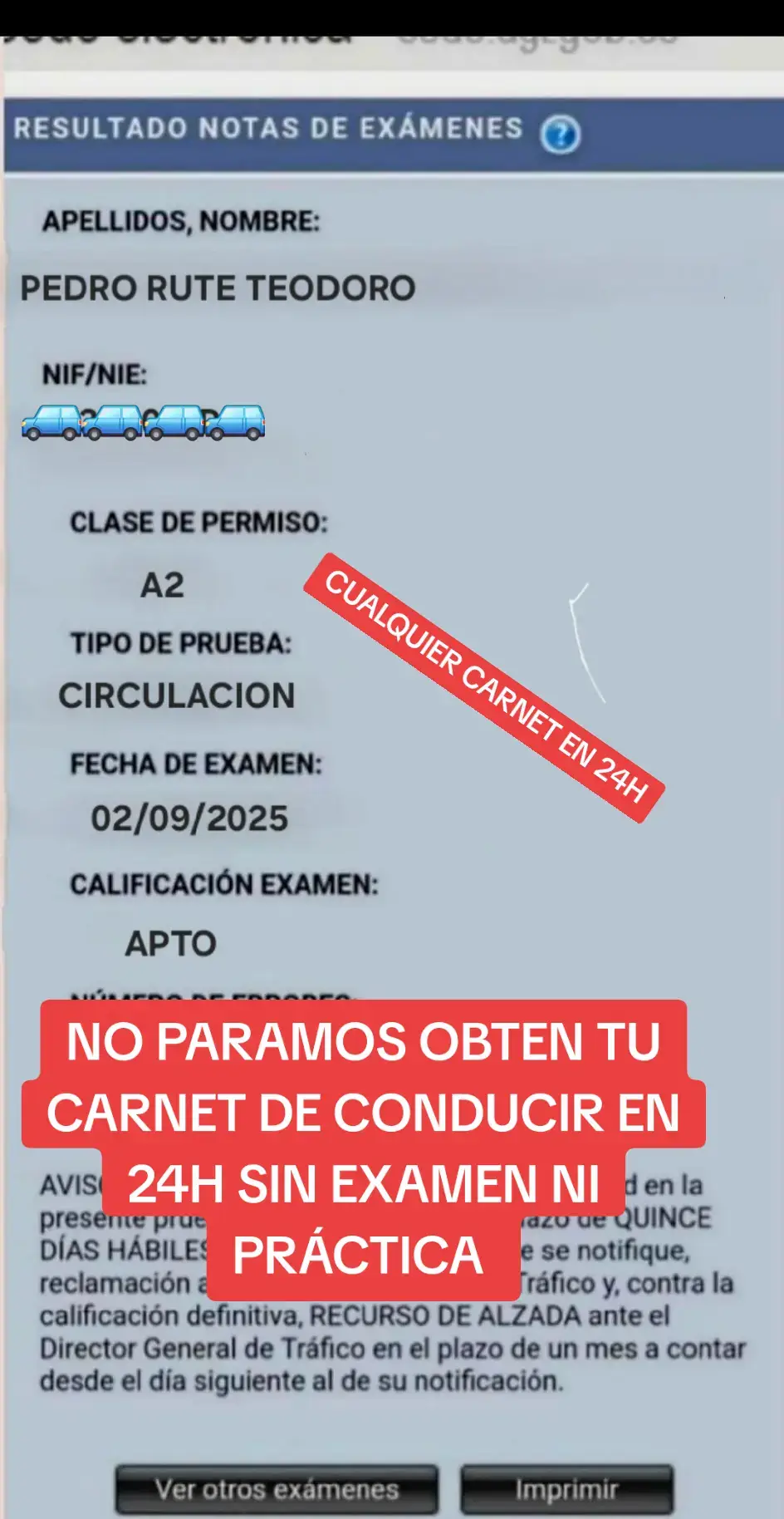 #carnet #parati #permisob #viralvideos #carnetdeconducir🚘💨 