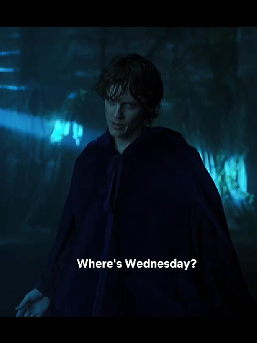 That disappointment in his voice when he didn’t see Wednesday😭 #wednesdaynetflix #tylergalpin #wednesday #weyler #уэнсдей 