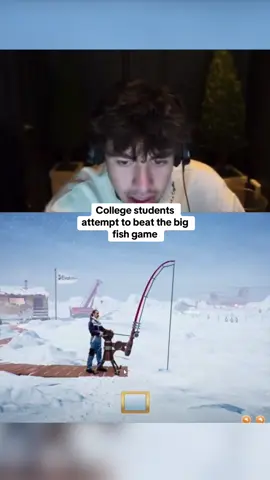 College students attempt to beat the big fish game #kickstreaming 