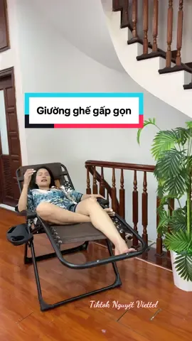 Giường ghế xếp gọn #nguyetviettel #tiktokshop #ghegapgon #giuonggapgon 