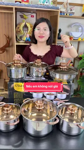 Bộ nồi inox 304 - nồi Đức 6 món siêu dày, siêu bền cho gia đình sử dụng, vung nồi kính cường lực xịn xò, bền chắc, thiết kế đủ công năng sang trọng #hangxinhtuoi #xuhuong#trending #bonoiinox304#bonoiduc6mon 