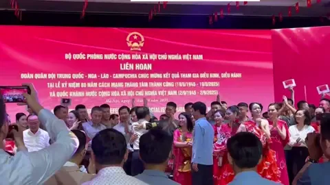 Liên hoan 4 nước vui quá Tổ Quốc ơiii 🥳  #vietnam #trungquoc #nga #lào #campuchia 
