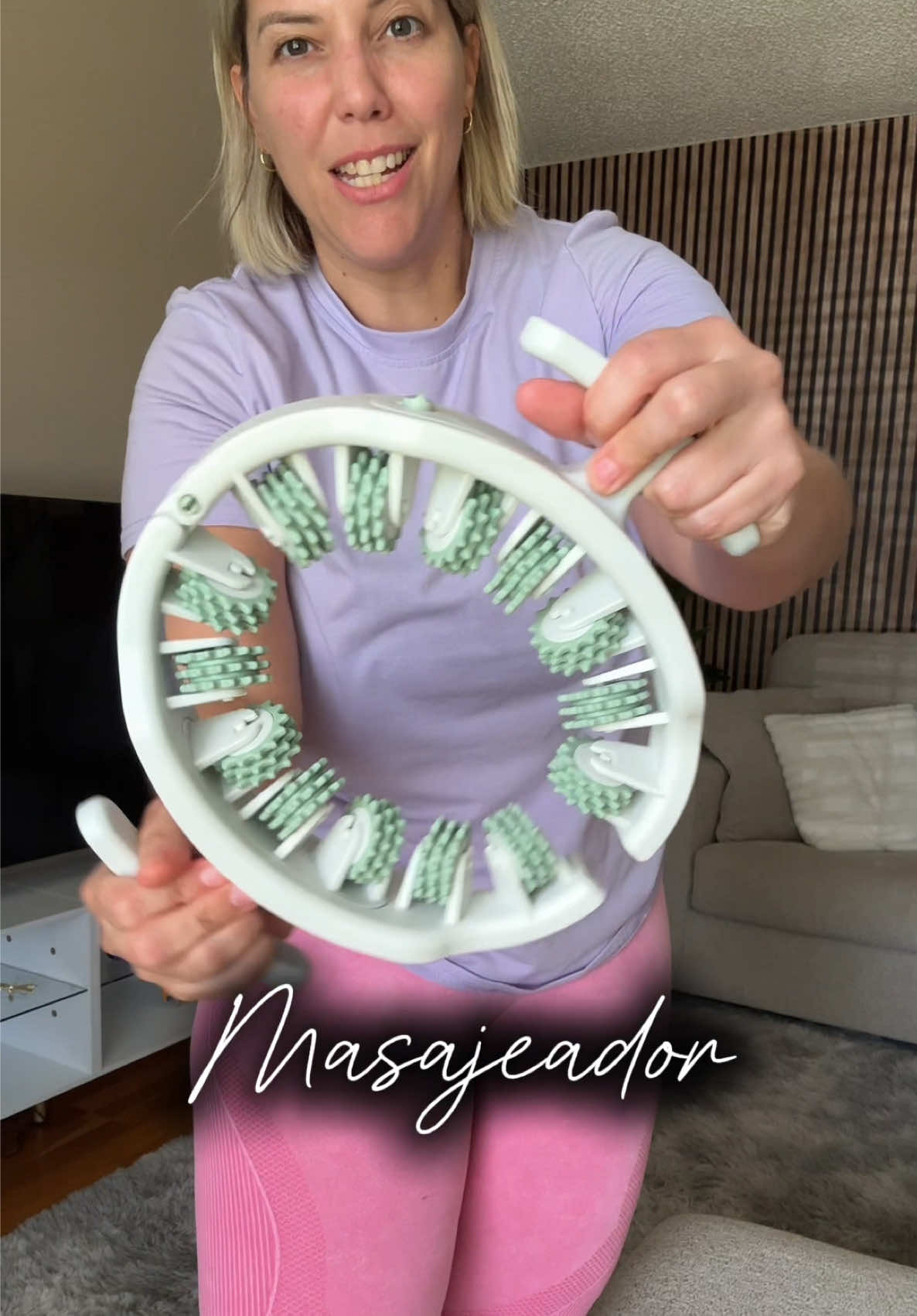 Masajeador para cualquier parte del cuerpo #lymphaticdrainage #drenajelinfático #lymphaticmassage #tiktokshopcreatorpicks #cellulite 