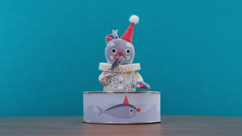 Here’s another ID I created for @[adult swim] !🐟🤡 #adultswim #stopmotion #cat 