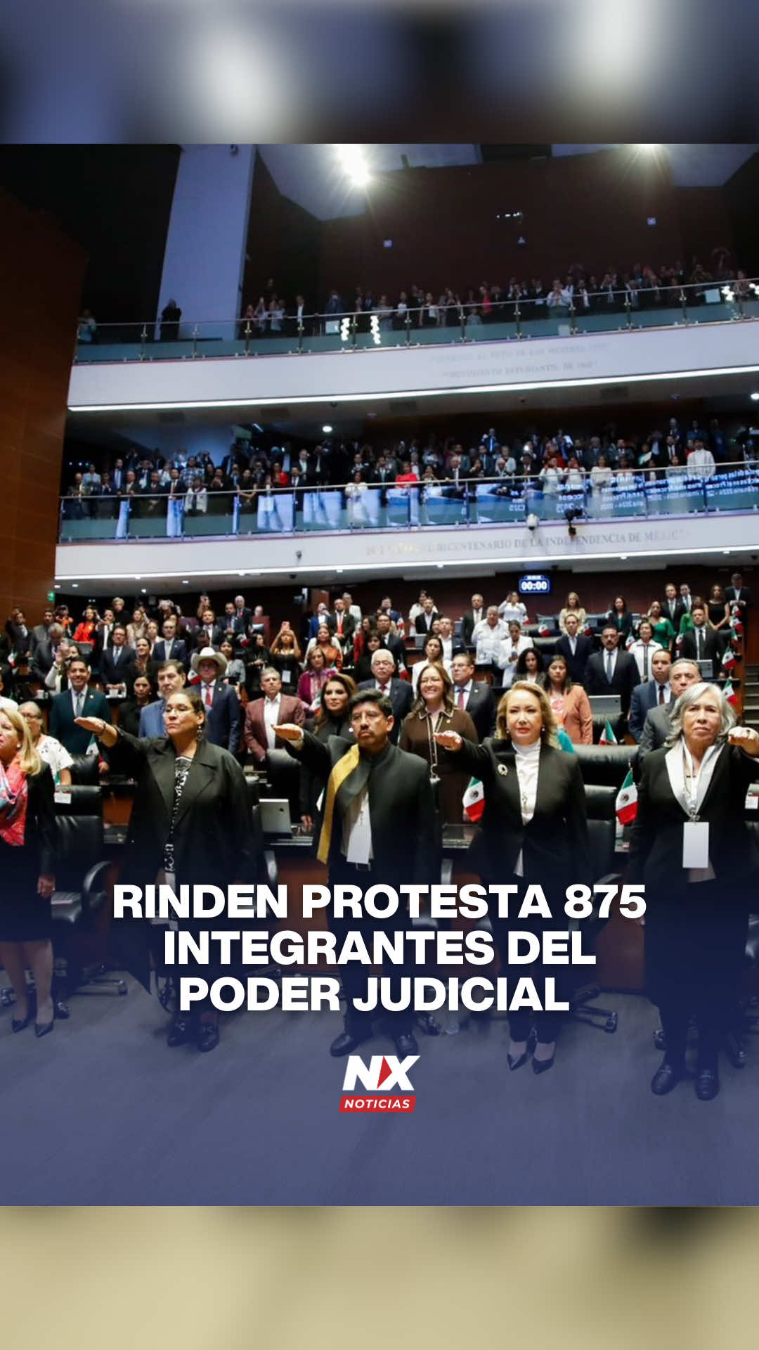 Rinden protesta 875 integrantes del Poder Judicial  Tras seis horas de sesión solemne, el Senado de la República tomó protesta a 875 ministros, magistrados y jueces que integrarán el Poder Judicial. Entre ellos destacan nueve ministros de la Suprema Corte de Justicia de la Nación, dos magistrados de la Sala Superior y 15 de las Salas Regionales del Tribunal Electoral del Poder Judicial de la Federación, además de cinco magistrados del Tribunal de Disciplina Judicial. También juraron 384 jueces de distrito y 462 magistrados de circuito. La ceremonia concluyó alrededor de la 1:30 de la madrugada de este martes, cuando la Mesa Directiva informó que seis cargos permanecen sin ocupar. Tras la sesión, la Cámara Alta celebró una reunión ordinaria en la que se presentó el proyecto de Presupuesto de Egresos de la Cámara de Senadores para el ejercicio fiscal 2026. La presidenta Laura Itzel Castillo clausuró la jornada y convocó a la próxima sesión para el 9 de septiembre. #poderjuducial #ministros #camaradesenadores #camaraalta 