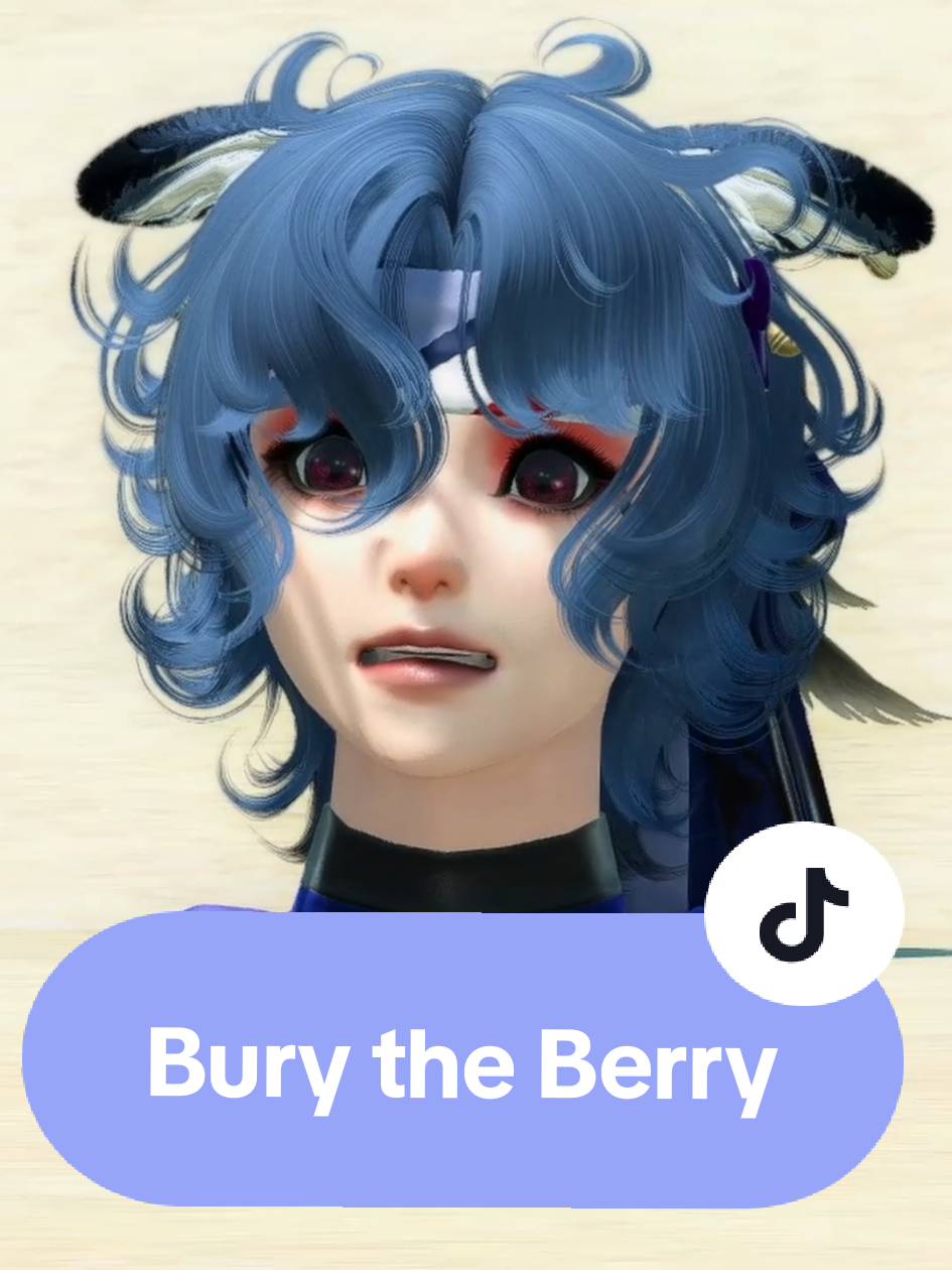 Had to bury the Berry :3c @Blueberry Pancake #hrothgar #miqote #ffxivtok #⚠️ffxivmodded⚠️ 