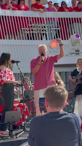 🚢 Had the honor of sailing @Virgin Voyages newest ship Brilliant Lady to NYC for its inaugural sail with Sir Richard Branson! #virginvoyages #sirrichardbranson #cruise #brilliantlady #cruiselife 