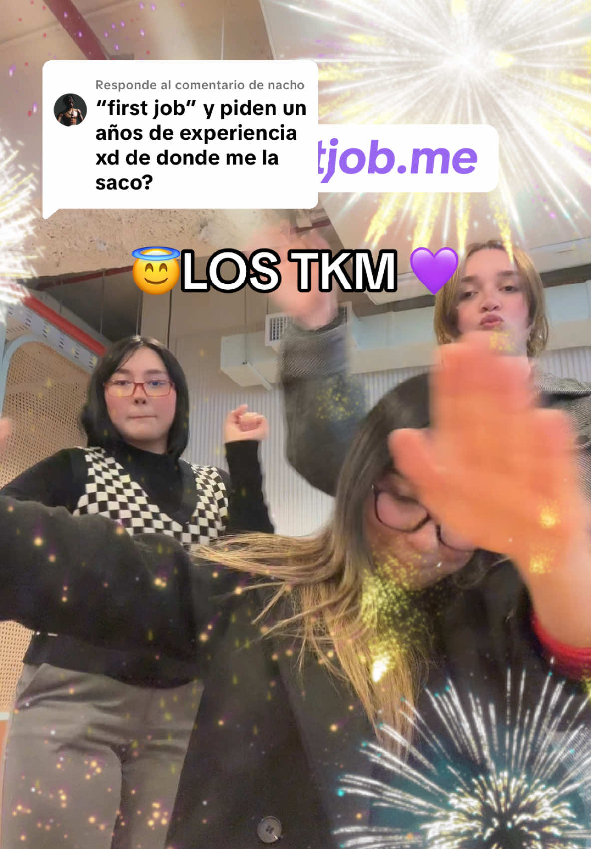 Respuesta a @nacho 💜✨😘 A veces los retos son porque los queremos ☝🏼✨ #primertrabajo #respuestahaters #viral #chile #practicantes 