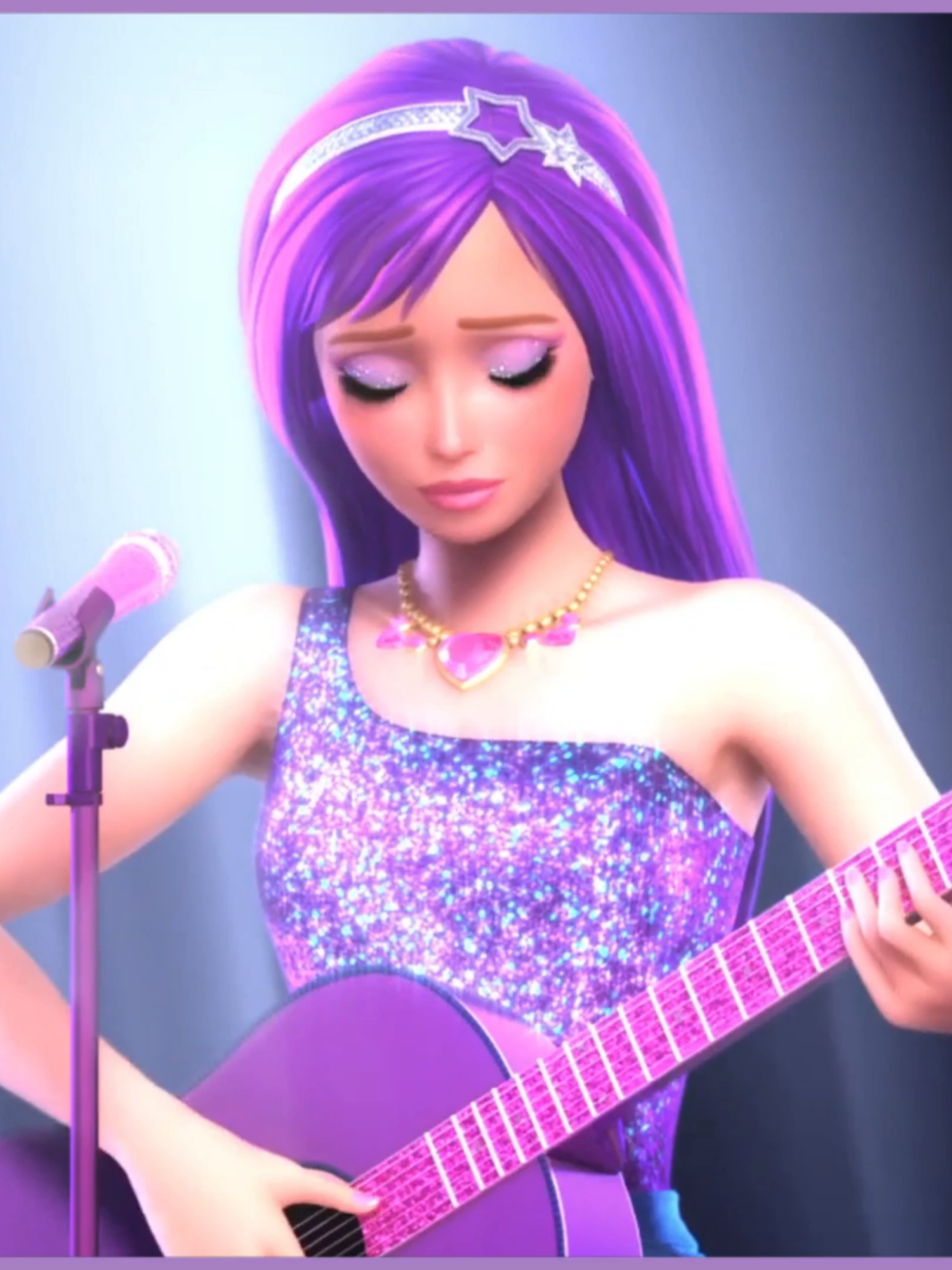 PART 2 ^-^ || Barbie the Princess and the Popstar (2012) This is a repost which you can watch at normal speed, have fun~ #barbie #fyp