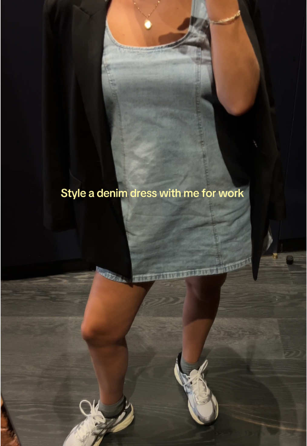 Tuesday wootd #denimdress #workoutfitinspo #stylingideas #stylingtips 
