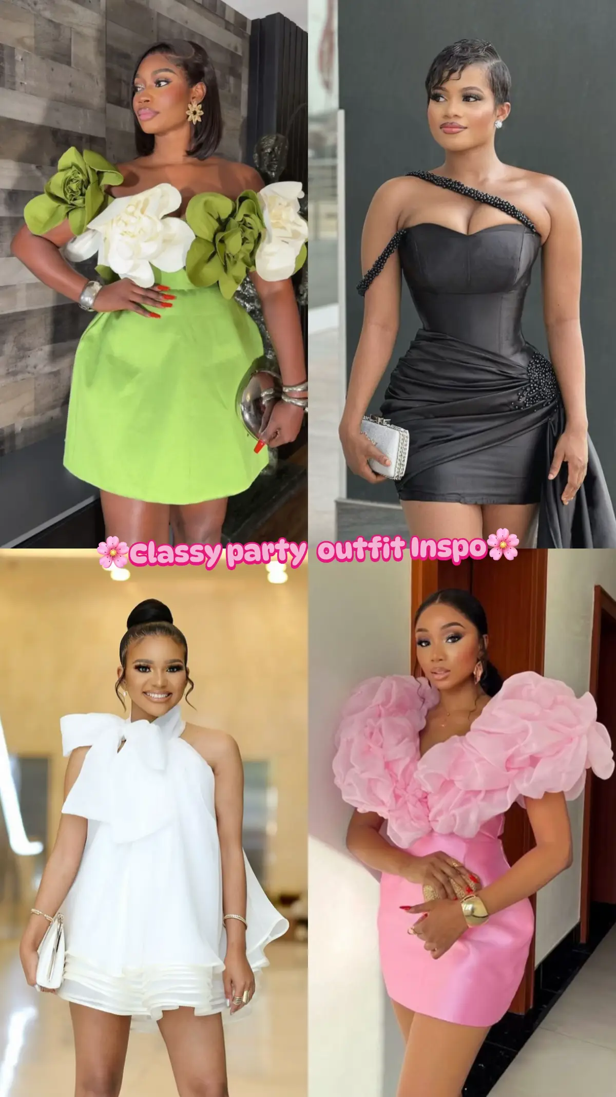 Classy party guest outfit Inspo🌸  #naijafashionstyles #asoebi #asoebistyles #styleinspo #fyppppppppppppppppppppppp 