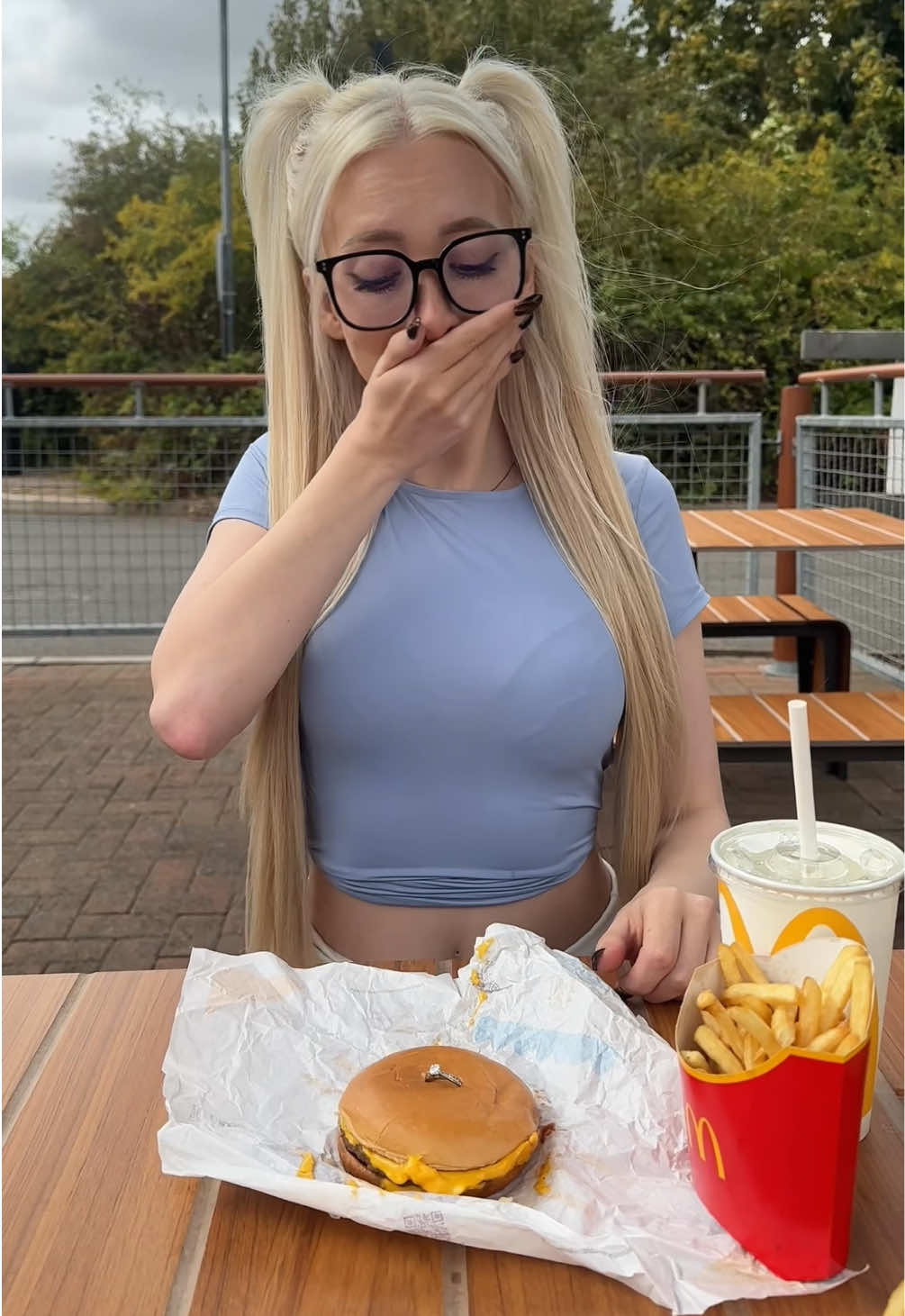 I thought I was just capturing our romantic meal ❤️ 