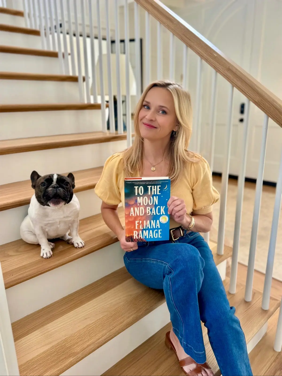 Our September Reese’s Book Club pick is To the Moon and Back by Eliana Ramage. 🌙✨ A breathtaking debut about family, identity, and love across generations. Read or listen on @Apple Books our official home for audiobooks and ebooks.