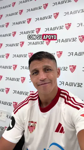 🤳 ¡Primer mensaje de Alexis, sevillistas! ❤️👋🏽 #SevillaFC #deportesentiktok #tiktokfootballacademy #alexissanchez 