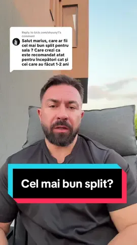 Replying to @kick.com/shuuny1 Cel mai bun split de antrenament pentru incepatori? @GymBeam / cod: marius5 #Fitness #antrenament #romania #exercitii #masamusculara 