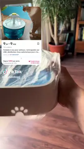 la fontaine de l'eau pour les chiens très efficace facile à boire ce qu'ils ont les animaux puis cliquer sur le panier jaune pour savoir plus