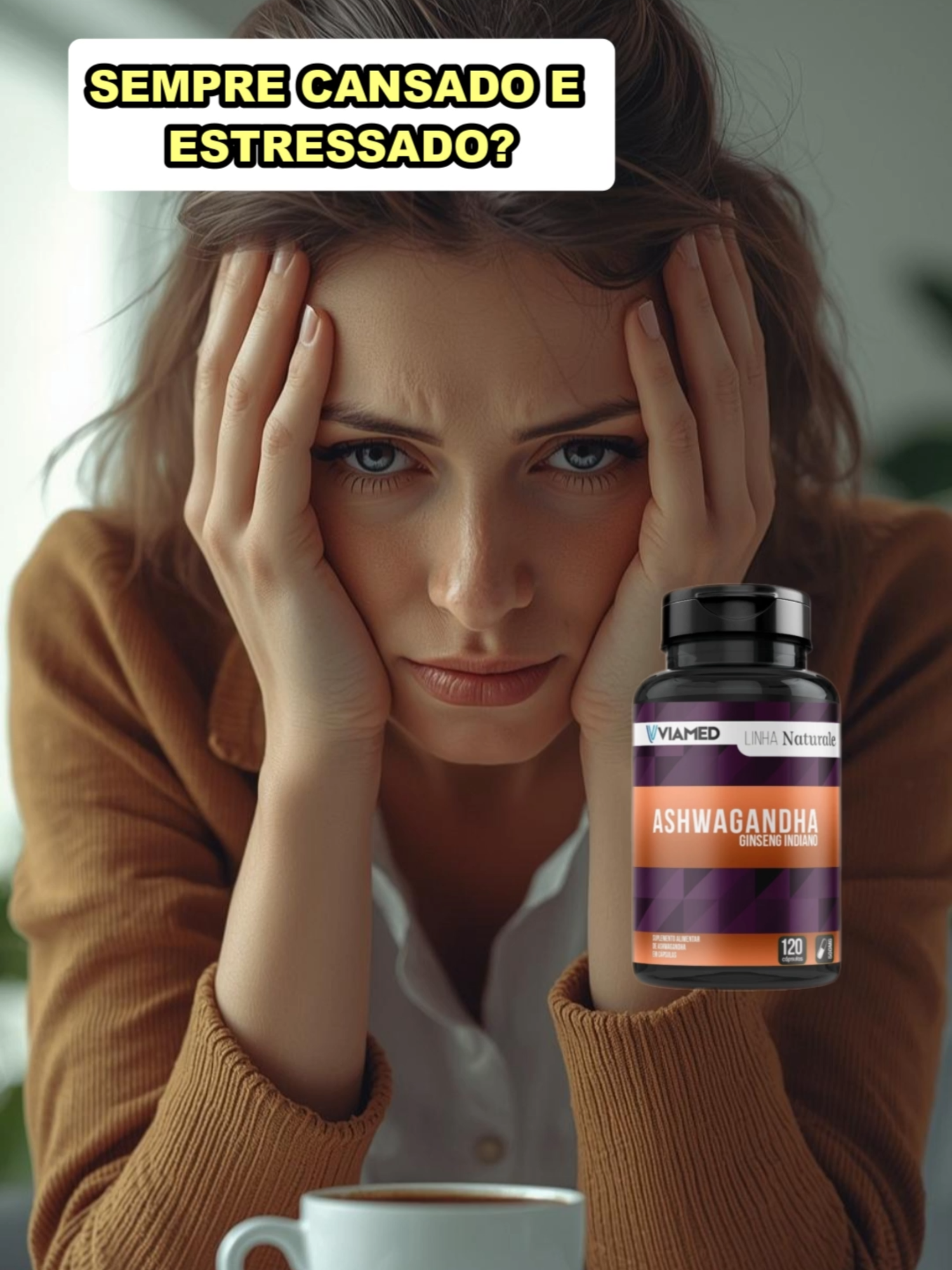 Ashwagandha 120 Cápsulas 500mg Viamed Suplemento Natural Para Energia Força Redução Do Estresse Ansiedade E Melhora Do Sono #TikTokShopChegou #tiktokshopchegou #tiktokshop