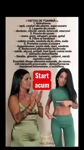 Alege alimente naturale, de sezon, cât mai puțin procesate. Detoxifierea nu înseamnă infometare, ci echilibru și susținerea organismului.#foryou #for #you #detox