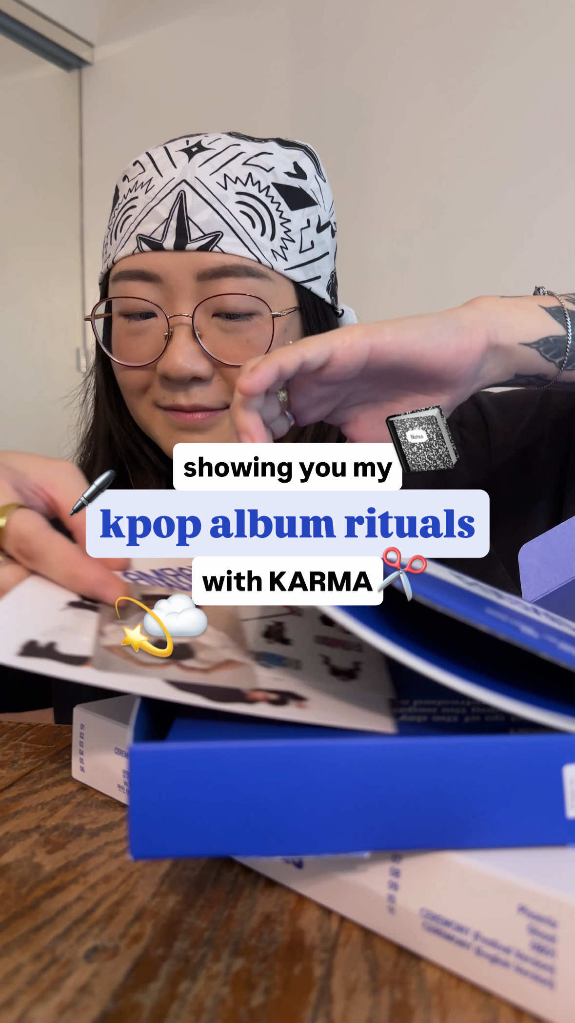 🌟 my album rituals! 🌀 After unboxing my pulls and admiring the beautiful work that goes into a comeback, these are the 5 things I personally love to do to catalogue, organize, and appreciate the era! 🎶📓  P.S. there’s a reveal of our Riskit Pack’s ultra rare sticker at the end! (you’ve been warned!! hehe) 👀❗ products used:  ☁️ reusable sticker books @riskitdesign ☁️ hard cover dot grid journal @riskitdesign ☁️ photocard binder + sleeves @mandudeco ☁️ washi tape @riskitdesign @unicorneclipse @Stray Kids #스트레이키즈 #StrayKidsComeback #KARMA #straykidsunboxing #kpopcollection 