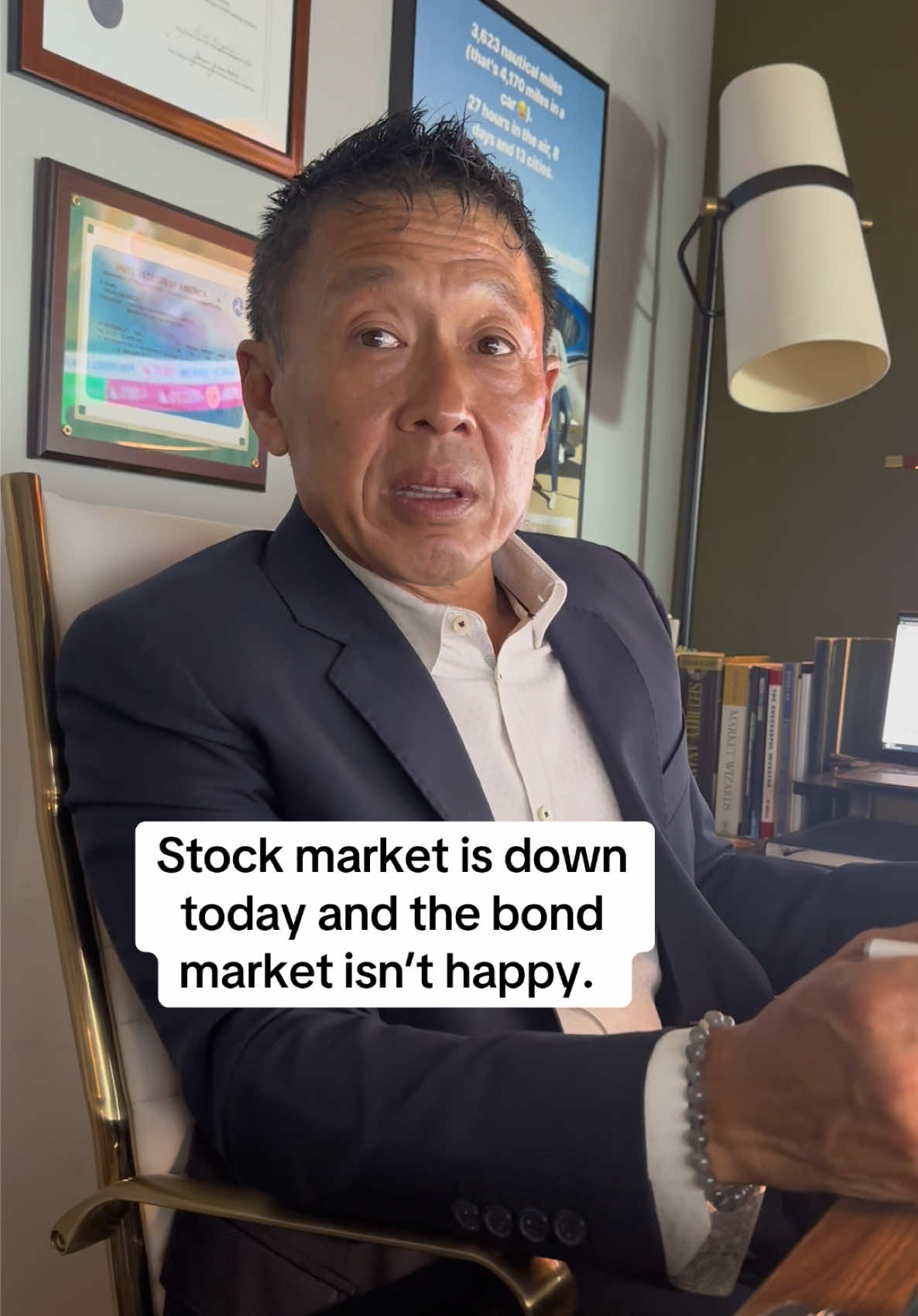 Stock market is down today and the bond market isn’t happy. #stockmarket #investing #tariffs #econ101 #financialliteracy 